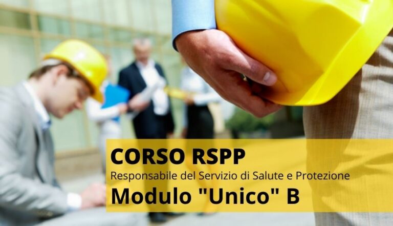 CORSO RSPP MODULO “UNICO” B – Aiforma